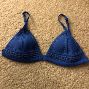 Blue Triangl Bikini Top - Size M